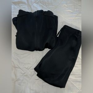 MATCHING SET Under Armour Black Zip Up Jacket & Pants Men’s S Jacket M Pants